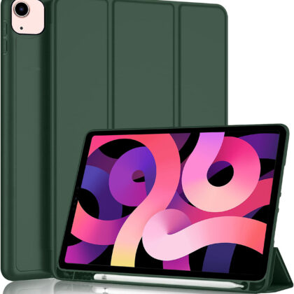TGK Flip Cover for Apple iPad Air (4th Gen) 10.9 Inch (Green, Cases with Holder, Pack of: 1)