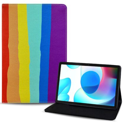 TGK Printed Classic Design Leather Stand Flip Case Cover for Realme Pad 10.4 inch (Pattern_1)