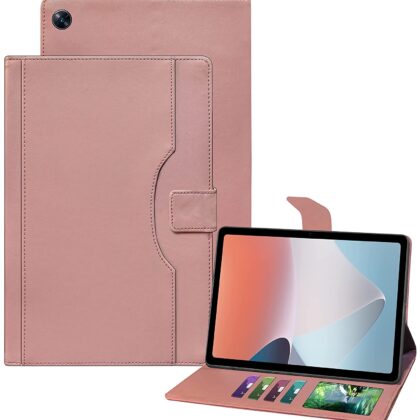 TGK Multi-Angle with Viewing Stand Leather Flip Case Cover for Oppo Pad Air 10.36 inch Tab (Pink)