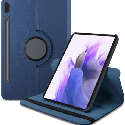 TGK Flip Cover for Samsung Galaxy Tab S7 FE With Stylus 12.4 inches (Blue, Dual Protection, Pack of: 1)