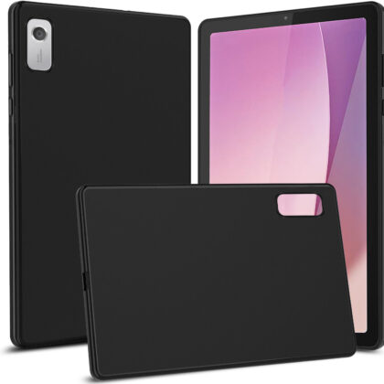 TGK Matte Design Soft Silicon Back Case Cover for Lenovo Tab M9 22.86 cm (9 inch) TB310XU / TB310FU, Black