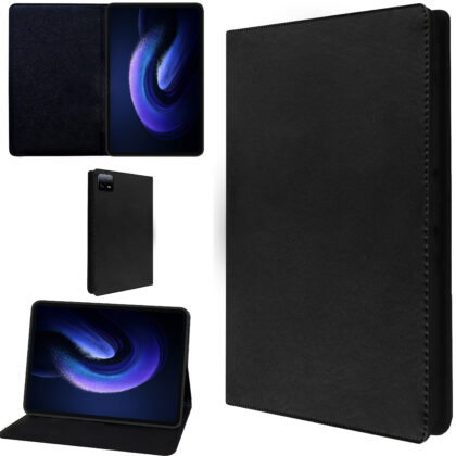 TGK Leather Flip Stand Case Cover for Xiaomi Mi Pad 6 11 inch Tablet (Black)