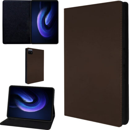 TGK Leather Flip Stand Case Cover for Xiaomi Mi Pad 6 11 inch Tablet (Brown)