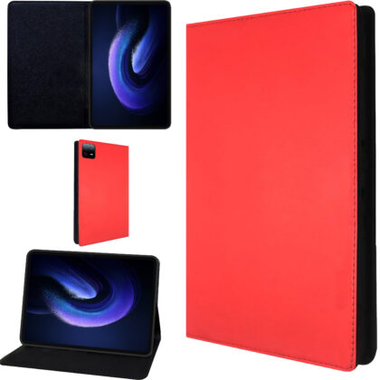 TGK Leather Flip Stand Case Cover for Xiaomi Mi Pad 6 11 inch Tablet (Red)