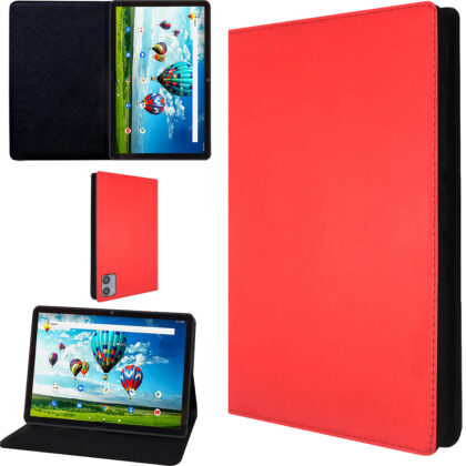 TGK Leather Flip Stand Case Cover for Acer One T9-1212L (25.65 cm) 10.1 Inch Tablet (Red)