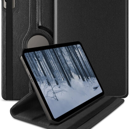 TGK 360 Rotatable Smart Flip Case Cover for Nokia Tab T21 10.36 inch Tablet (Black)