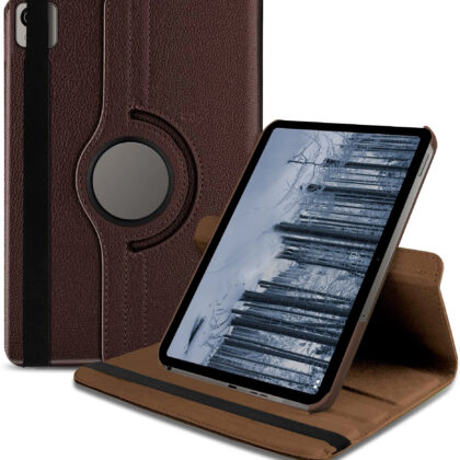 TGK 360 Rotatable Smart Flip Case Cover for Nokia Tab T21 10.36 inch Tablet (Brown)