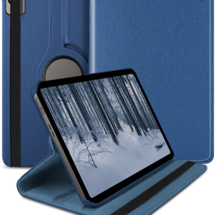 TGK 360 Rotatable Smart Flip Case Cover for Nokia Tab T21 10.36 inch Tablet (Dark Blue)