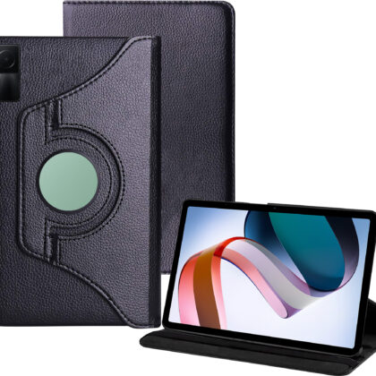 TGK 360 Rotatable Smart Flip Case Cover for Redmi Pad 10.61 inch Tablet (Black)