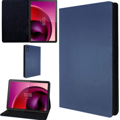 TGK Leather Flip Stand Case Cover for Lenovo Tab M10 5G 10.6 inch (26.9cm) (Blue)