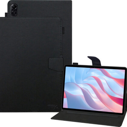 TGK Executive Leather Flip Stand Case Cover for HONOR Pad X9 11.5-inch (29.21 cm) Tablet, Black