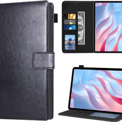 TGK Multi Protective Wallet Leather Flip Stand Case Cover for HONOR Pad X9 11.5-inch (29.21 cm) Tablet (Black)