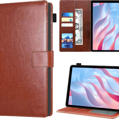 TGK Multi Protective Wallet Leather Flip Stand Case Cover for HONOR Pad X9 11.5-inch (29.21 cm) Tablet (Brown)