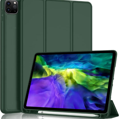 TGK Flip Cover for Apple iPad Pro 2020 (2nd Generation) 11 inch (Green, Stand, Pack of: 1)