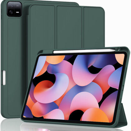 TGK Flip Cover for Xiaomi Pad 6 11.0 inch (Green, Cases with Holder, Pack of: 1)