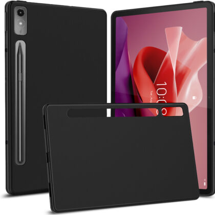 TGK Back Cover for Lenovo Tab P12 12.7 Inch (Black, Flexible, Pack of: 1)
