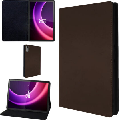 TGK Leather Flip Stand Case Cover for Lenovo Tab P11 2nd Gen 11.5 Inch 2023 (ZABG0285IN) TB-350FU TB-TB350XU (Brown)