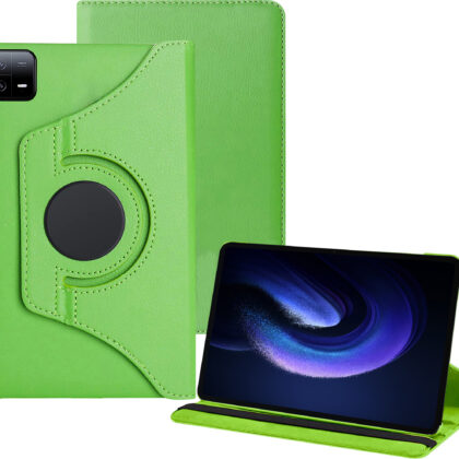 TGK 360 Degree Rotating Leather Smart Flip Case Cover for Xiaomi Mi Pad 6 11 inch (Green)