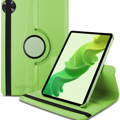 TGK 360 Degree Rotating Leather Smart Flip Case Cover for realme Pad 2 11.5 inch Tablet (Green)