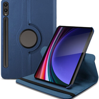 TGK Flip Cover for Samsung Galaxy Tab S9+ 12.4 inch (Blue, Dual Protection, Pack of: 1)