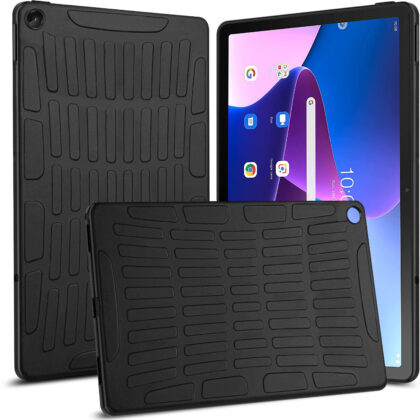 TGK Defender Series Rugged Back Case Cover for Lenovo Tab M10 FHD Plus 3rd Gen 10.6 inch Tablet, Black