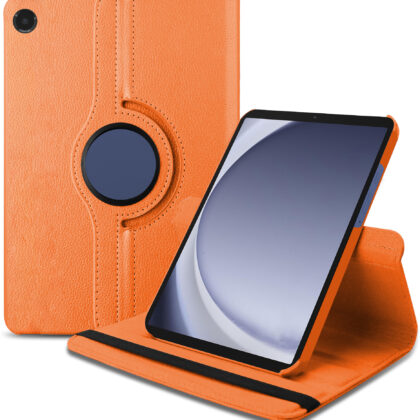 TGK Flip Cover for Samsung Galaxy Tab A9 8.7 inch (Orange, Dual Protection, Pack of: 1)