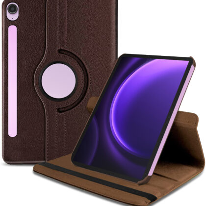 TGK Flip Cover for SAMSUNG Galaxy Tab S9 FE 10.9 inch (Brown, Dual Protection, Pack of: 1)