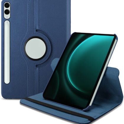TGK Flip Cover for SAMSUNG Galaxy Tab S9 FE+ 12.4 inch (Blue, Dual Protection, Pack of: 1)