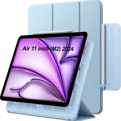 TGK Flip Cover for Apple iPad Air 11 inch M2 2024 (Blue, Magnetic Case, Pack of: 1)