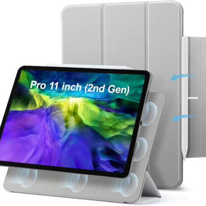 TGK Flip Cover for Apple iPad Pro 11 inch 2nd Gen 2020 (Grey, Magnetic Case, Pack of: 1)