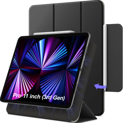 TGK Flip Cover for Apple iPad Pro 11 inch 3rd Gen 2021 (Black, Magnetic Case, Pack of: 1)
