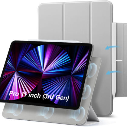TGK Flip Cover for Apple iPad Pro 11 inch 3rd Gen 2021 (Grey, Magnetic Case, Pack of: 1)