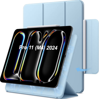 TGK Flip Cover for Apple iPad Pro 11 2024 M4 5th Gen A2836 A2837 A3006 (Blue, Magnetic Case, Pack of: 1)