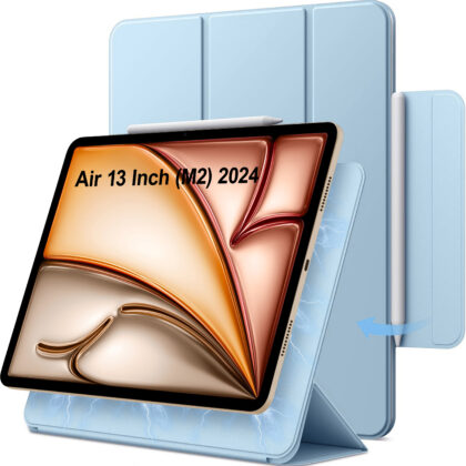 TGK Flip Cover for Apple iPad Air 13 Inch M2 2024 (Blue, Magnetic Case, Pack of: 1)