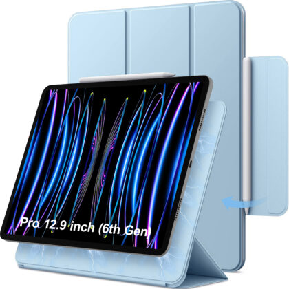 TGK Flip Cover for Apple iPad Pro 12.9 inch 6th Gen 2022 (Blue, Magnetic Case, Pack of: 1)