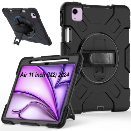 TGK Back Cover for Apple iPad Air 11 inch M2 2024 (Black, Dual Protection, Pack of: 1)