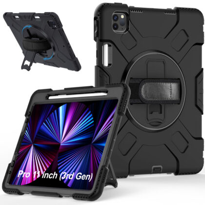 TGK Back Cover for Apple iPad Pro 11 inch 3rd Gen 2021 (Black, Dual Protection, Pack of: 1)