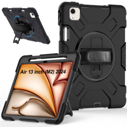 TGK Back Cover for Apple iPad Air 13 Inch M2 2024 (Black, Dual Protection, Pack of: 1)