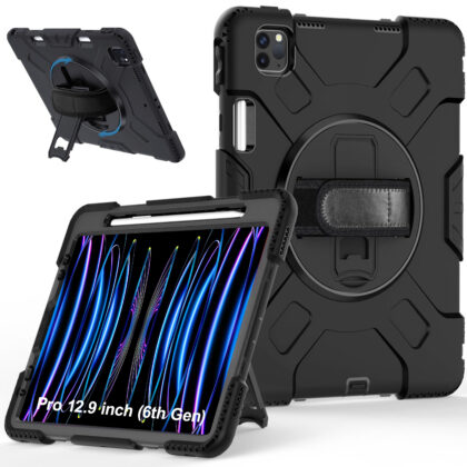 TGK Back Cover for Apple iPad Pro 12.9 inch 6th Gen 2022 (Black, Dual Protection, Pack of: 1)