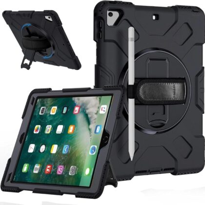 TGK Back Cover for Apple iPad 9.7 Inch 5th/6th Gen, iPad Air 2, iPad Pro 9.7 inch (Black, Dual Protection, Pack of: 1)