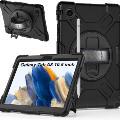 TGK Back Cover for Samsung Galaxy Tab A8 10.5 inch (Black, Dual Protection, Pack of: 1)