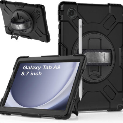 TGK Back Cover for Samsung Galaxy Tab A9 8.7 inch (Black, Dual Protection, Pack of: 1)