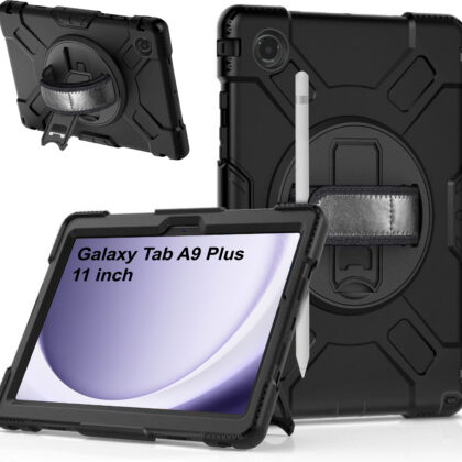 TGK Back Cover for Samsung Galaxy Tab A9 Plus 11 inch (Black, Dual Protection, Pack of: 1)