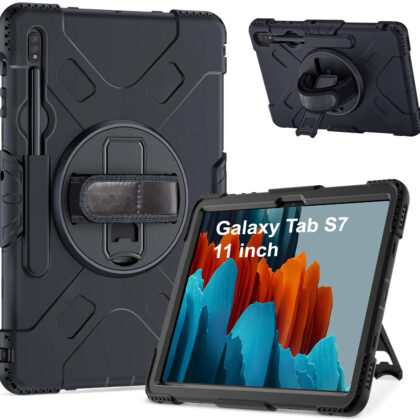 TGK Back Cover for Samsung Galaxy Tab S7 11 inch (Black, Dual Protection, Pack of: 1)