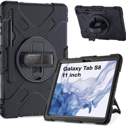 TGK Back Cover for Samsung Galaxy Tab S8 11 Inch (Black, Dual Protection, Pack of: 1)