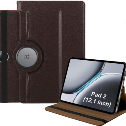 TGK Flip Cover for OnePlus Pad 2 12.1 inch Tablet (Brown, Dual Protection, Pack of: 1)