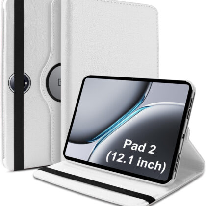 TGK Flip Cover for OnePlus Pad 2 12.1 inch Tablet (White, Dual Protection, Pack of: 1)