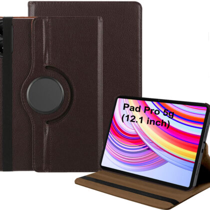 TGK Flip Cover for Redmi Pad Pro 12.1 inch Tablet (Brown, Dual Protection, Pack of: 1)