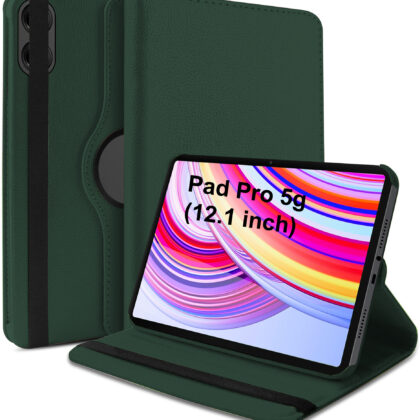 TGK Flip Cover for Redmi Pad Pro 12.1 inch Tablet (Green, Dual Protection, Pack of: 1)
