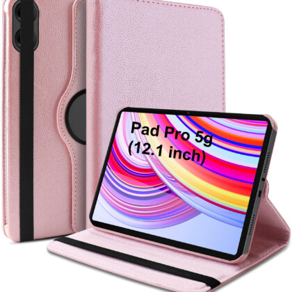 TGK Flip Cover for Redmi Pad Pro 12.1 inch Tablet (Gold, Dual Protection, Pack of: 1)